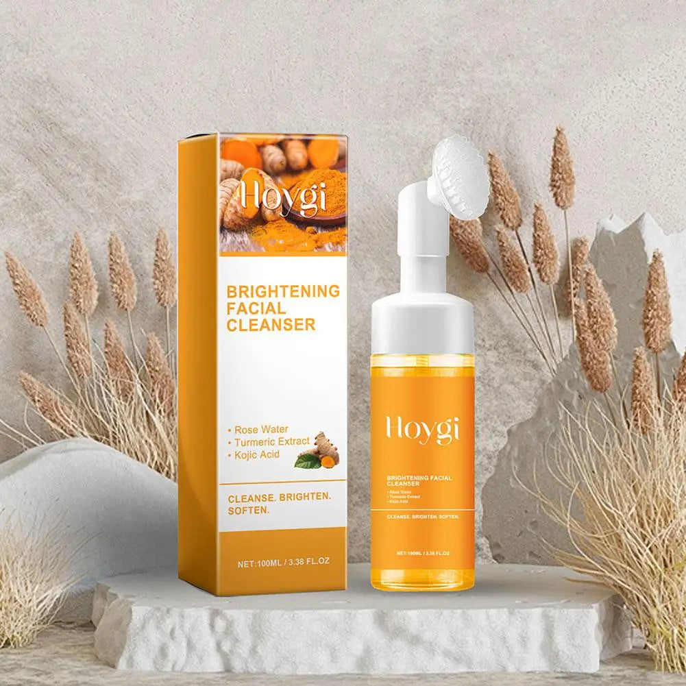 Turmeric Facial Cleanser Facial Scrub Cleansing Oil Control Blackhead Remover Shrink Pores Skin Care Body Care