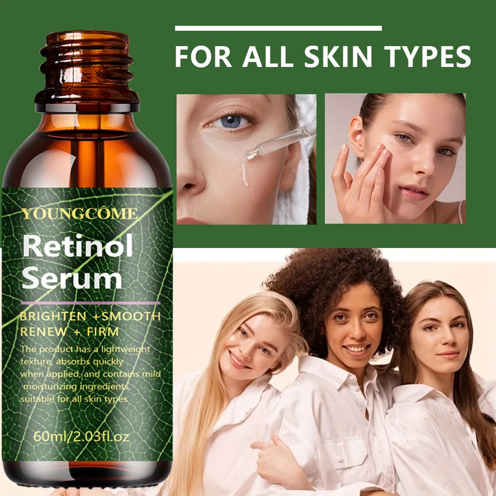 Retinol Serum Lightweight Quick-Absorbing Formula for Brightening, Smooth Renewal & Firming - Suitable for All Skin Types40/60ml