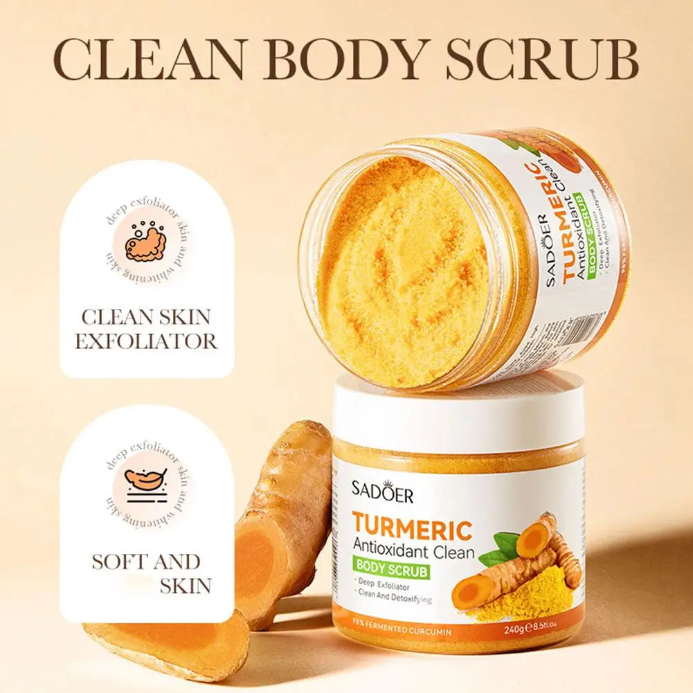 Turmeric Facial Cleanser Facial Scrub Cleansing Oil Control Blackhead Remover Shrink Pores Skin Care Body Care