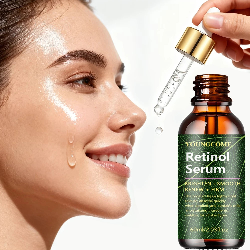 Retinol Serum Lightweight Quick-Absorbing Formula for Brightening, Smooth Renewal & Firming - Suitable for All Skin Types40/60ml