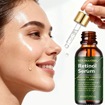 Retinol Serum Lightweight Quick-Absorbing Formula for Brightening, Smooth Renewal & Firming - Suitable for All Skin Types40/60ml